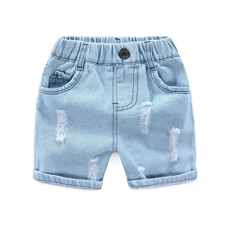 Kindershorts, Kleinkind-Shorts, Kindershorts 2–9 Jahre, Sommer-Baumwollshorts mit Anker-Motiv, Strandshorts für Jungen, Freizeit-Caprihosen, Babykleidung