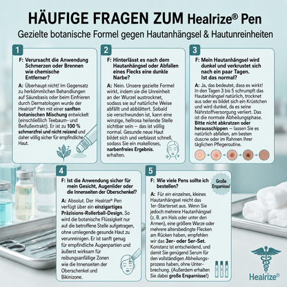 Healrize® 7-Tage Hautmal- & Flecken-Entferner (Schmerzfrei, Narbenfrei mit Rollball-Applikator)🌿🌿